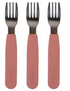 Set di Forchette in Silicone 3 Pezzi - Rosa