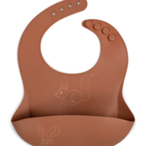 Grembiule in silicone con stampa - Scoiattolo