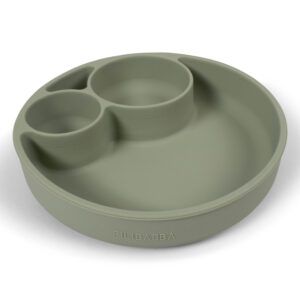 Piatto Diviso in Silicone - Verde